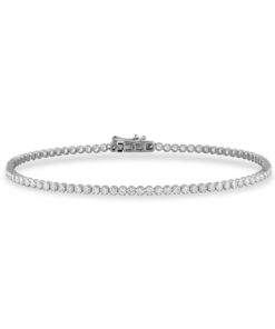 4 Prong Round Light Weight Tennis Bracelet