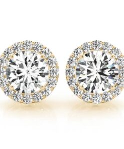 Diamond Halo Earrings