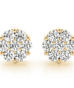 Diamond Cluster Earrings