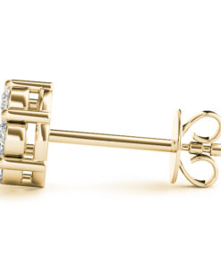 Alternative view of Diamond Cluster Earrings