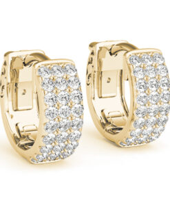 Triple Huggie Hoop Earrings