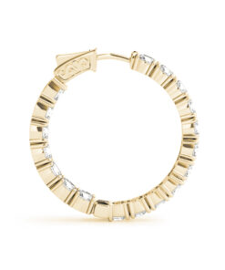 Alternative view of Inside Out Hoop Earrings