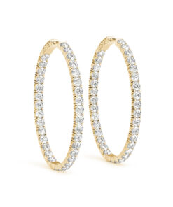 Re'em Large Inside Out Hoop Earrings