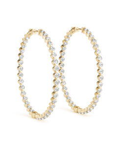 Aimee Diamond Hoops Earrings