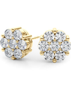 Diamond Cluster Earrings