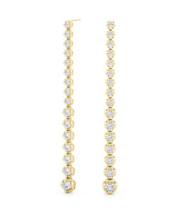 Alternative view of Elena Diamond Earrings