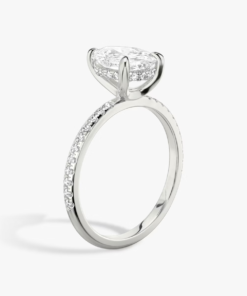 Signature hidden halo side silver