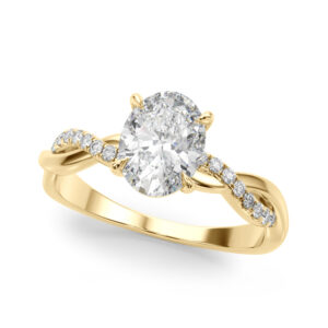 Braelyn Braided Pave' Diamond Engagement Ring